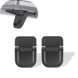 ALLVD Laptop Stand, Set of 2, Human Engineering, Paste Type, Zinc Alloy Foldable, Paste Type, Convenient Heat Dissipation, Durable and Easy to Carry (Black)