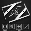 Pack of 8 Shelf Brackets, 90 Degree Shelf Brackets, Metal