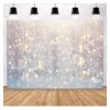 Unbranded MEHOFOND 10x7ft Winter Wonderland Backdrop Glitter Bokeh Snowflake