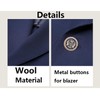14Pieces Black Gold Metal Blazer Buttons 20MM 15MM Set for