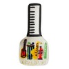 New Orleans Souvenir Instruments with Piano Keys Ceramic Spoon Rest