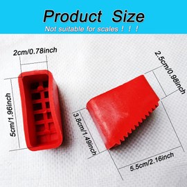 4 Pieces Replacement Ladder Caps Foot Caps Wear-resistant Ladder Foot Caps Wooden Ladder Protective Caps Non-Slip Feet Rubber Ladder Feet Non-Slip Ladder Foot Cover for Home Workers Folding Ladder