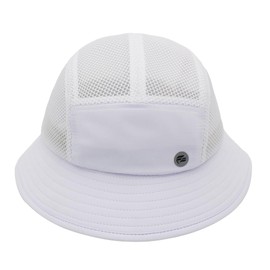 Fits Y'all Lightweight Mesh Nylon Ripstop Cotton Bucket Hat: Lightweight Breathable Water Repellent Durable, for All Genders (Nylon, White)