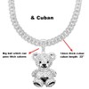Mens Hip Hop Iced Out Chain Necklaces Silver Gold Monkey