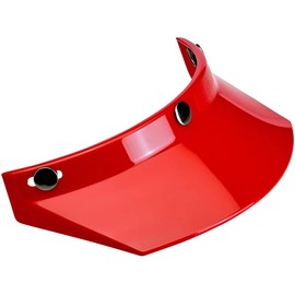 Biltwell | 3 Snap Moto Visor Universal Fit for Most Helmets | Red | MotoX Motocross Retro Vintage Modern Style