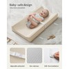 Blissful Diary Vegan Leather Baby Changing Pad with Waterproof &