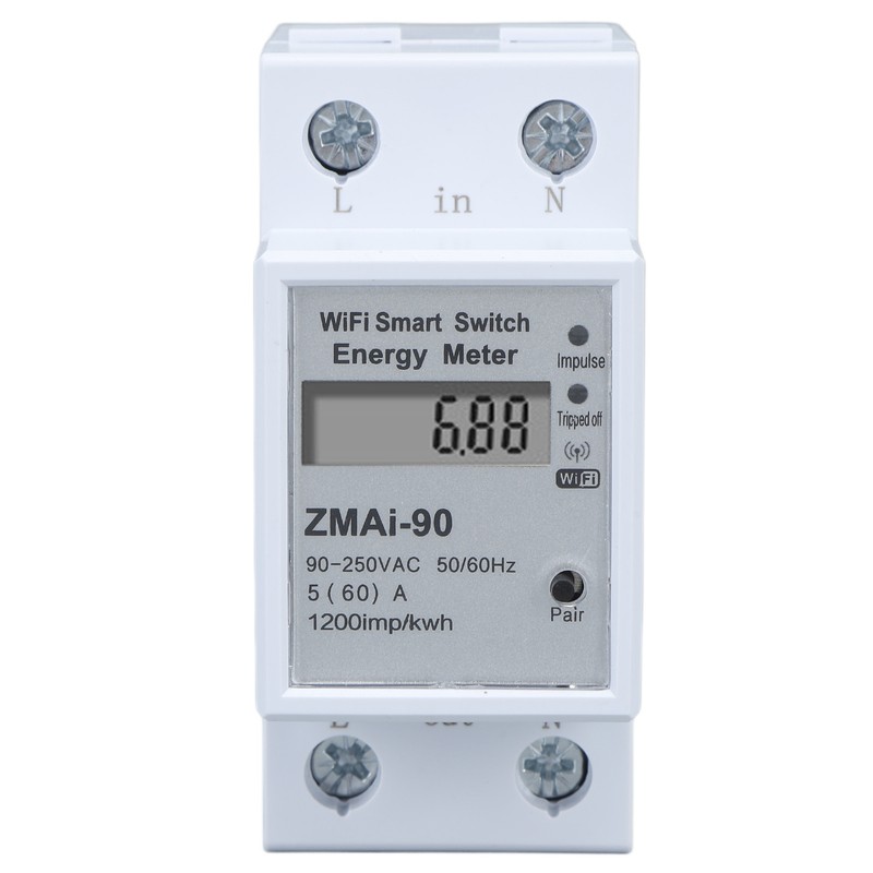 Single Phase Energy Meter WiFi Metering Switch Electric Meter APP