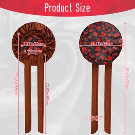 Tivcck Satin Bonnet for Sleeping,Silk Bonnet for Sleeping Women,Double Layer Hair Bonnet with Tie Band,Sleep Cap Hair Wrap for Curly Hair