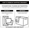 OIAHOMY Storage Basket, Woven Baskets for Storage, Cotton Rope Basket
