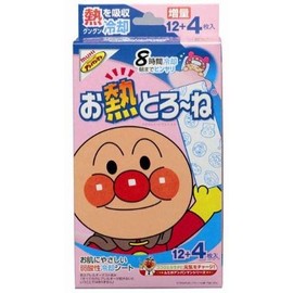 Ikeda Modeldo [Bulk Purchase] Anpanman Heat and Rinse Cooling Sheets, 8 Hours Cooling, 16 Sheets (12 Sheets + 4 Sheets) x 2, Total of 32 Sheets