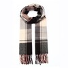 A.WAVE Softer than Cashmere Wool Touch Tassel Ends Plaid Check