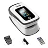 Pulse-Oximeter Fingertip-Finger Pulse-Oximeter o2-SpO2 - Batteries 2 AAA Included Lanyard