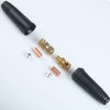 2pcs Welding Machine Connector Socket, Black Welding Cable Quick Fitting