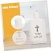 iplusmile 4Pcs Refillable Empty Holy Water Bottles Decorative Containers for