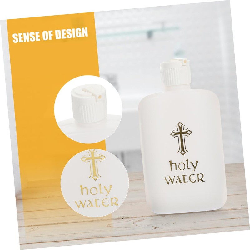 iplusmile 4Pcs Refillable Empty Holy Water Bottles Decorative Containers for