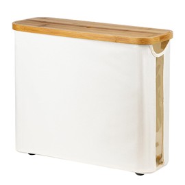 Toilet Paper Storage Basket, Bamboo Toilet Paper Storage Organizer Holds 12 Rolls, Freestanding Toilet Paper Holder Bin for Bathroom, Bathroom Accessories Organizer