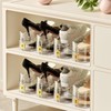 Vzpinko Clear Shoe Slot Organizers 12PACK Shoe Stacker Rack Organizer