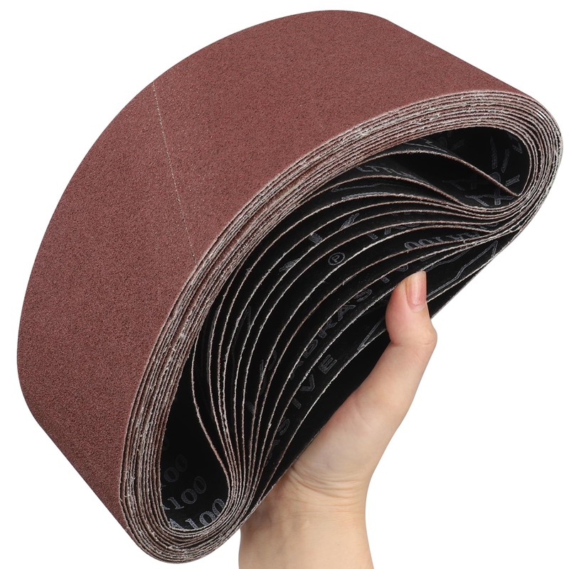 STEBRUAM Sanding Belt 100 x 560 mm,12PCS 150 Grit