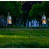 SteadyDoggie Solar Lanterns 2 Pack Blue - Hanging Solar Lights