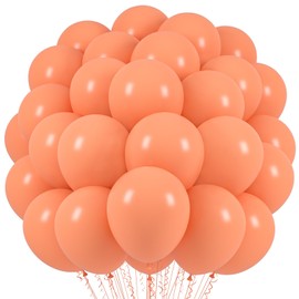 Voircoloria Peach Balloons, 66pack 12inch Pastel Orange Latex Party Balloons for Wedding, Birthday, Graduation, Bridal Shower, Baby Shower, Gender Reveal, Anniversary, Bachelorette Party Decorations