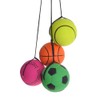 GOGO Pack of 6 Rubber Bouncy Balls with Wrist Strap