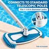 Pool Vacuum Head with Side Brushes, Plastic Swimming Pool Floor