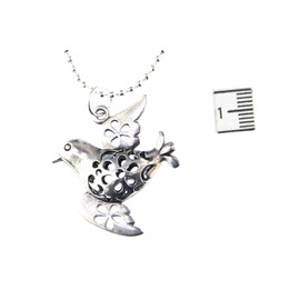 Miniblings Dove Necklace 80Cm Bird Peace Silver Plated Hollow
