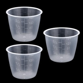 3PCS Rice Measuring Cup 160 ml Plastic Transparent Rice-Cooker Cups Small Laundry Measuring Rice-Cup Replacement for Measurings Rice and Dry Liquid Ingredient