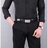 guvoosm Men's Leather Automatic Belt Business Suit 3.5 cm Width,