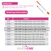 GLUCO-CARE 0.5 ml/cc Syringes 30G x 5/16’’ (8mm), Orange Cap,