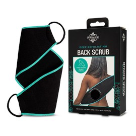 Dermasuri Deep Exfoliating Back Scrubber - 27 Inches Long, 8 Inches Wide - Bath & Shower Body Scrubber - Exfoliator Scrub Tool - Skin Care for Women & Men - Exfoliation Body Scrubber for Shower