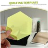 STOBOK 4pcs Quilting Hexagon Template Hexagon Sewing Ruler Clear Quilting