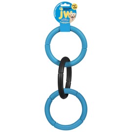 JW Pet Durable Dog Toys - Interactive Rubber Tug & Chew Toy For Dogs