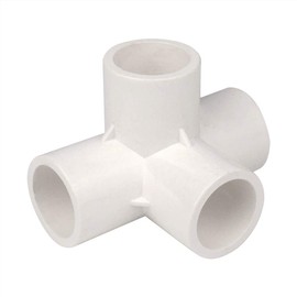 Gardening Will 10Pcs 4 Way 32mm PVC Fitting Build Heavy Duty Greenhouse Frame Furniture Connectors