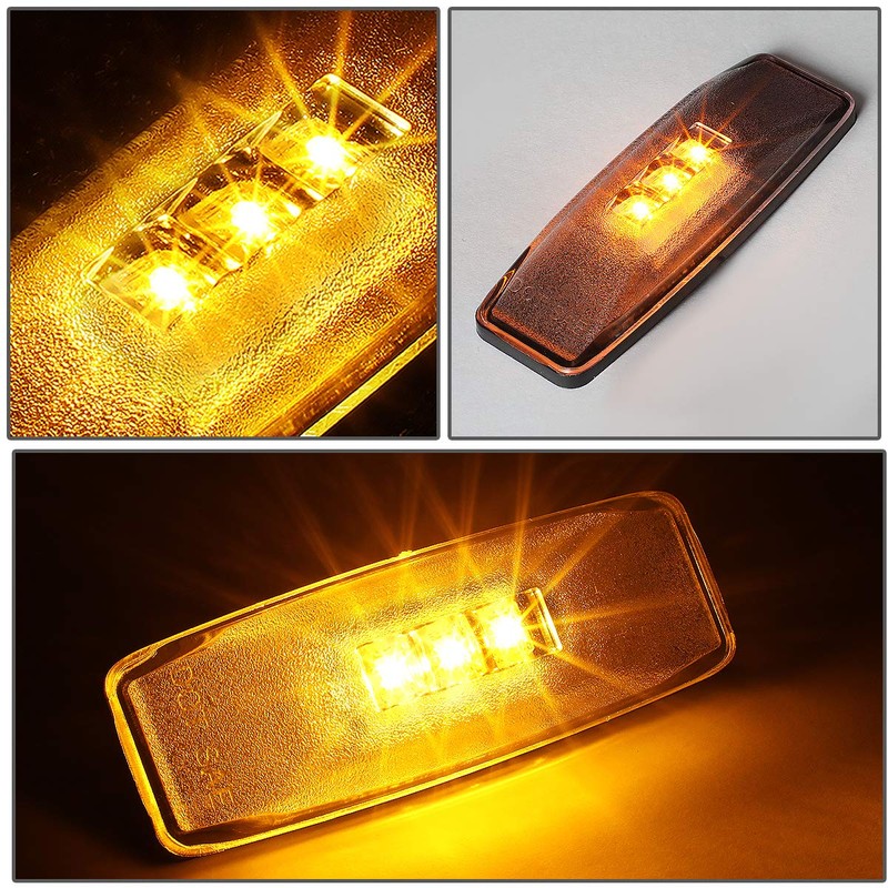4Pcs Dually Bed Fender LED Side Marker Light for 94-02