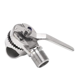 Marine VHF Antenna Mount, 316 Stainless Steel Erratchet Rail Mount Pipe Clamp Adjustable Base Mount Boat Yacht Boat RV