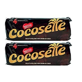 Nestle Cocosette Wafer Cookies Filled With Coconut Cream/Galleta Rellena Con Crema De Coco (8 Pack)