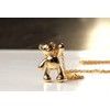 Ladyville Necklace Teddy Bear Gold/Gift for Her/Special Gift/Teddy Bear Jewellery/Modern