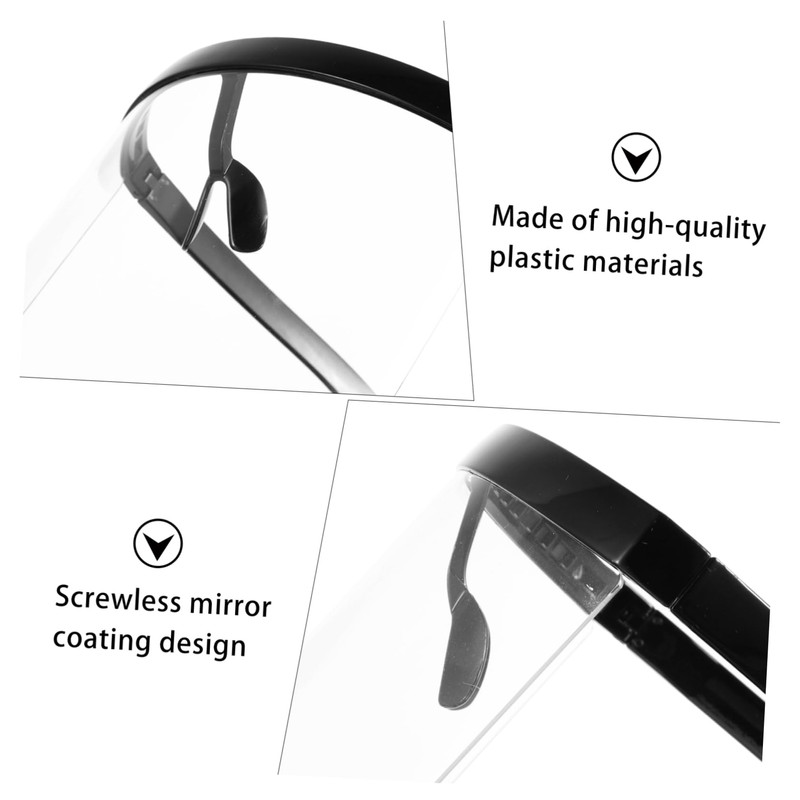 Kisangel 3pcs Adult Protective Eye-wear Visor Cover for Face Nonslip