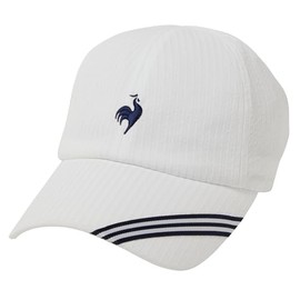 Le Coq Sportif LN5FCP13M Cap, Tennis, Partially Antibacterial, Deodorizing, Partial Sweat Absorbent, Quick Drying, Tape, Simple, WH00 (LN5FCP13M), Free size