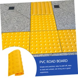 SOLUSTRE 5pcs Blind Brick Blind Road Sticker Warning Pad with Raised Tactile Paving Tile Blind Paving Tiles Outdoors Stickers Textures Blind Board Decor Floor Sticker PVC Blinds Background