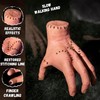 Halloween Animatronics Thing Hand Decorations, Sound Activated Wednesday Crawling Hand
