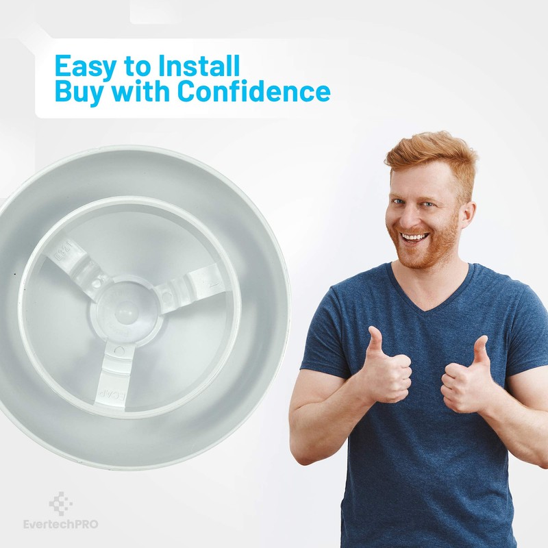 EVERTECHPRO ECAP321 Flue Cap Replacement for Universal HVAC