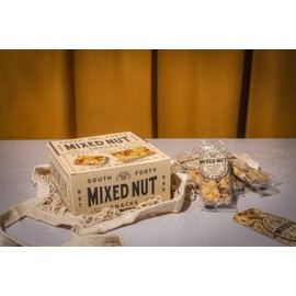 South 40 Snacks Crunchy Mixed Nut Bar, Just 7 Ingredients, Touch of Honey (40g Bar, Pack of 12)