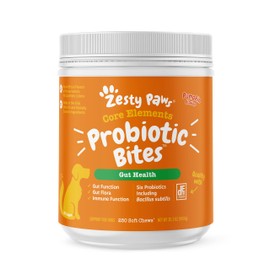 Zesty Paws Digestive Remedies for Dogs - Gut Flora Digestive Health Occasional Diarrhea Bowel Support Clinically Studied DE111 Functional Dog Supplement Soft Chews for Pet Immune System 250 Count…