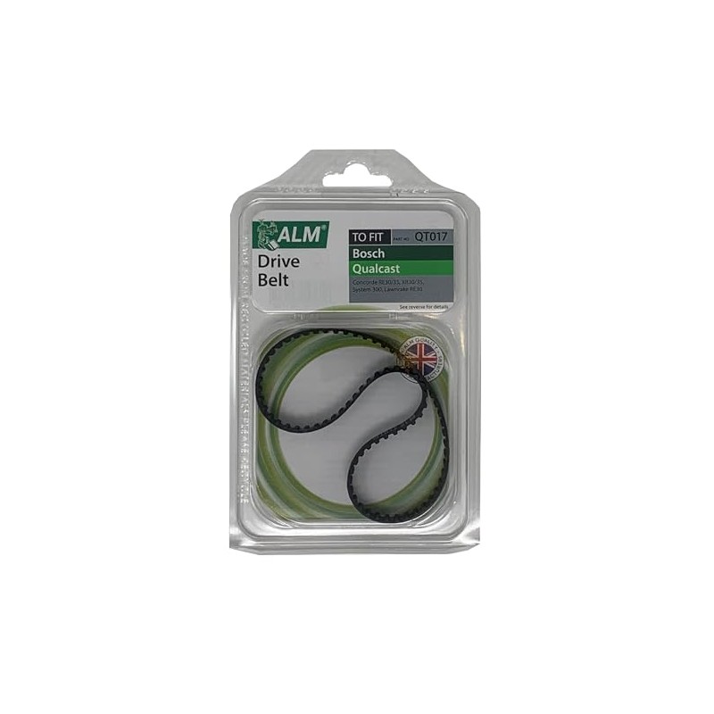 ALM Flymo Drive Belt Fit Qualcast & Bosch Teeth Lawnmower