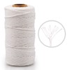 G2PLUS White String,Cotton Bakers Twine,328 Feet 2MM Natural White Cotton