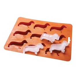 LYWUU Dachshund Dog Shaped Silicon Ice Cube Molds and Tray