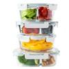 Orii Orii 4 Piece Glass Food Storage Compartment Containers with