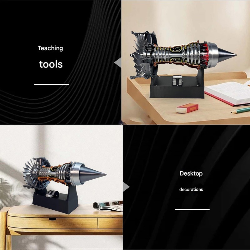 Turbofan Engine Model, Adjustable Speed TR900 Aircraft Engine Turbojet Engine